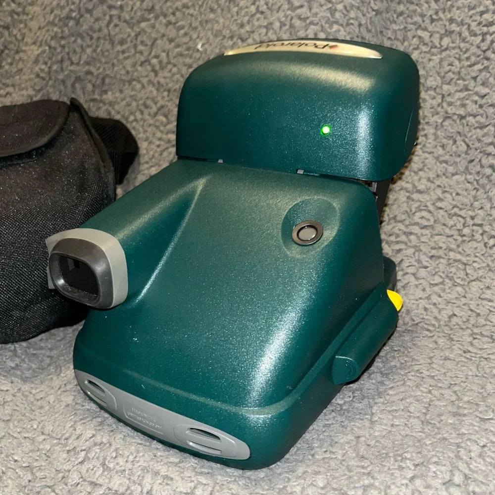Vintage Hunter Green Grey Polaroid OneStep Express 600 Instant Film Camera V